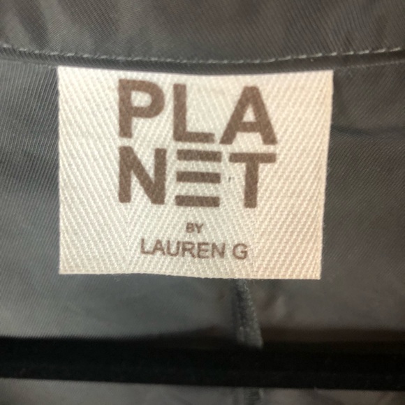Planet by Lauren G Nickel Drawstring Jacket Black OS - Picture 12 of 17